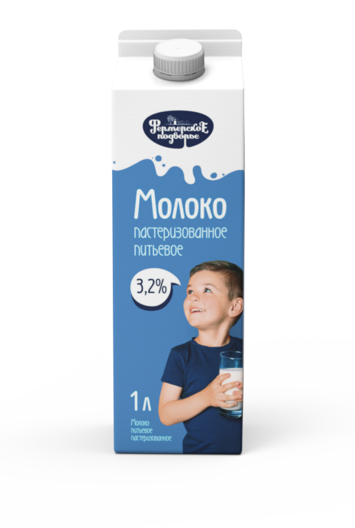 Молоко пастеризованное «Фермерское подворье» 3.2%