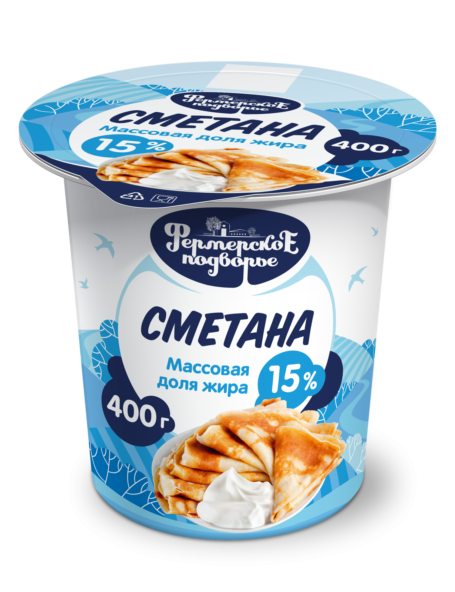 Сметана "Фермерское подворье" 15%
