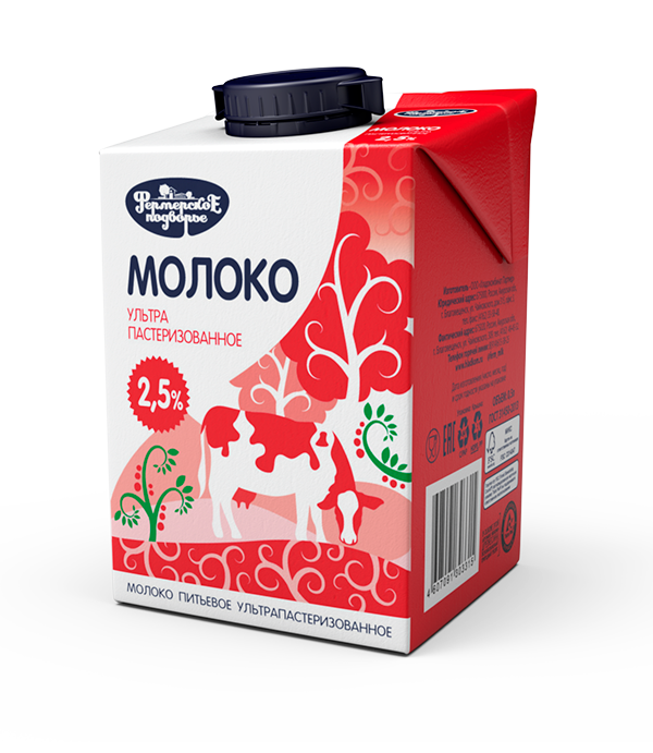 Молоко ультрапастеризованное «Фермерское подворье» 2.5%