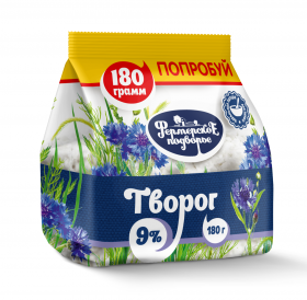 Творог "Фермерское подворье"  9%